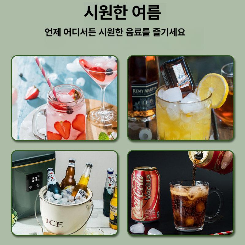 가정용 제빙기 쾌속 대용량 제빙 음식점 얼음 카페 휴대용 캠핑 가정용제빙기 여름 급속냉동 - 상세 이미지 2