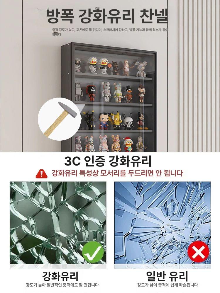 피규어 케이스 투명 대형 투명케이스피규어 건담 진열대 높이 상자 미니 진열 장식장 진열장 - 상세 이미지 5