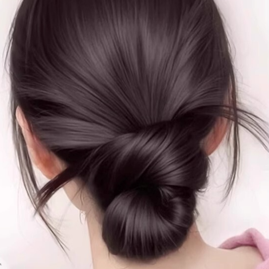 똥머리 핀 올림 머리 당고 헤어 집게핀 승무원 반묶음 삔 가발 악세서리 웨딩 로우번 집게 - 상품 이미지
