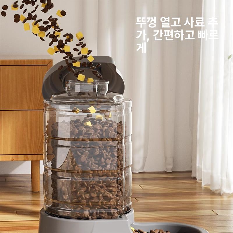 자동급수기 대형 고양이 9l 디스펜서 급수 밥 물 그릇 식수대 사료 급식기 - 상세 이미지 3