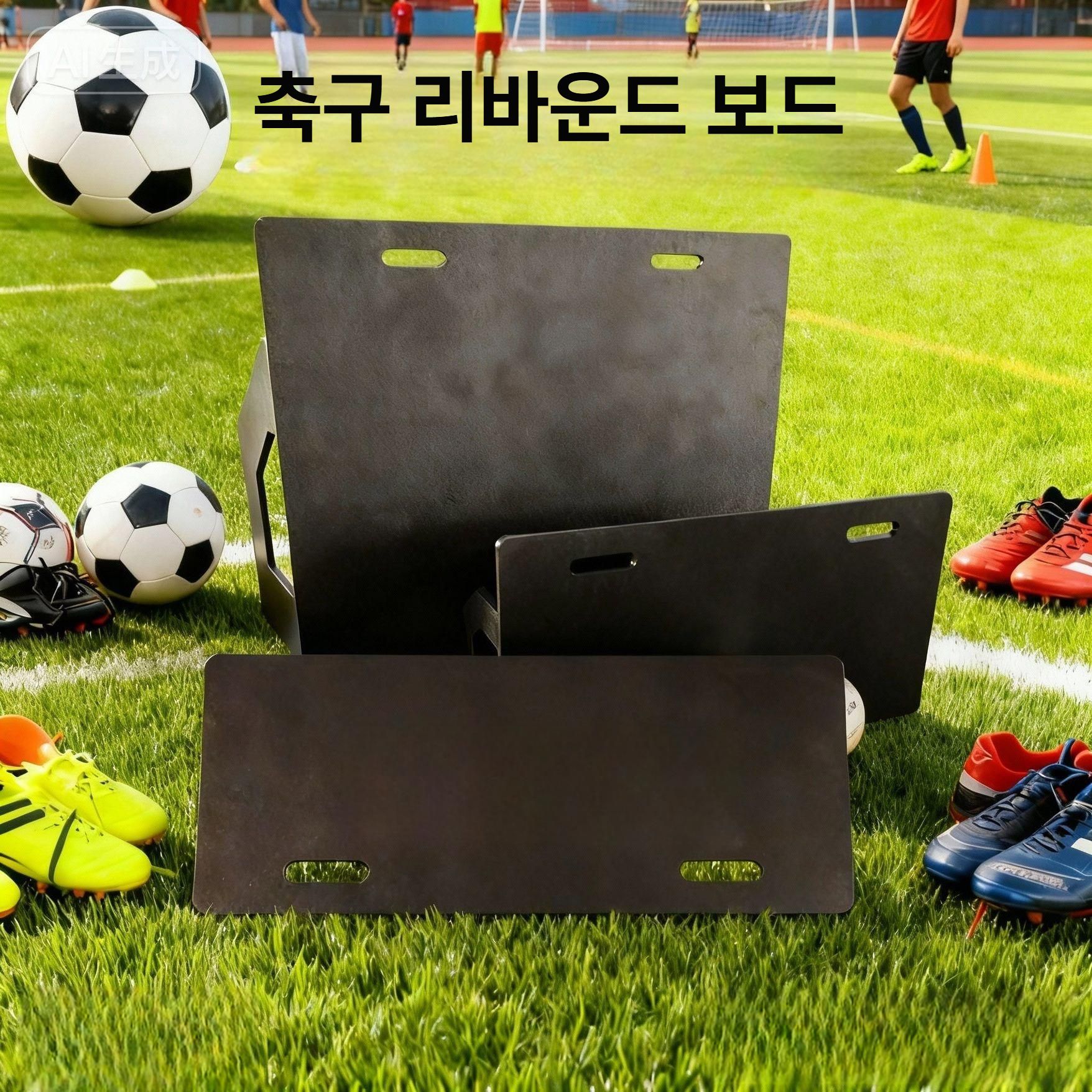 축구 리턴볼 벽치기 장애물 연습용 훈련판 슛팅 패스 리바운드보드 셀프 장비 패싱 리바운더 - 상세 이미지 2