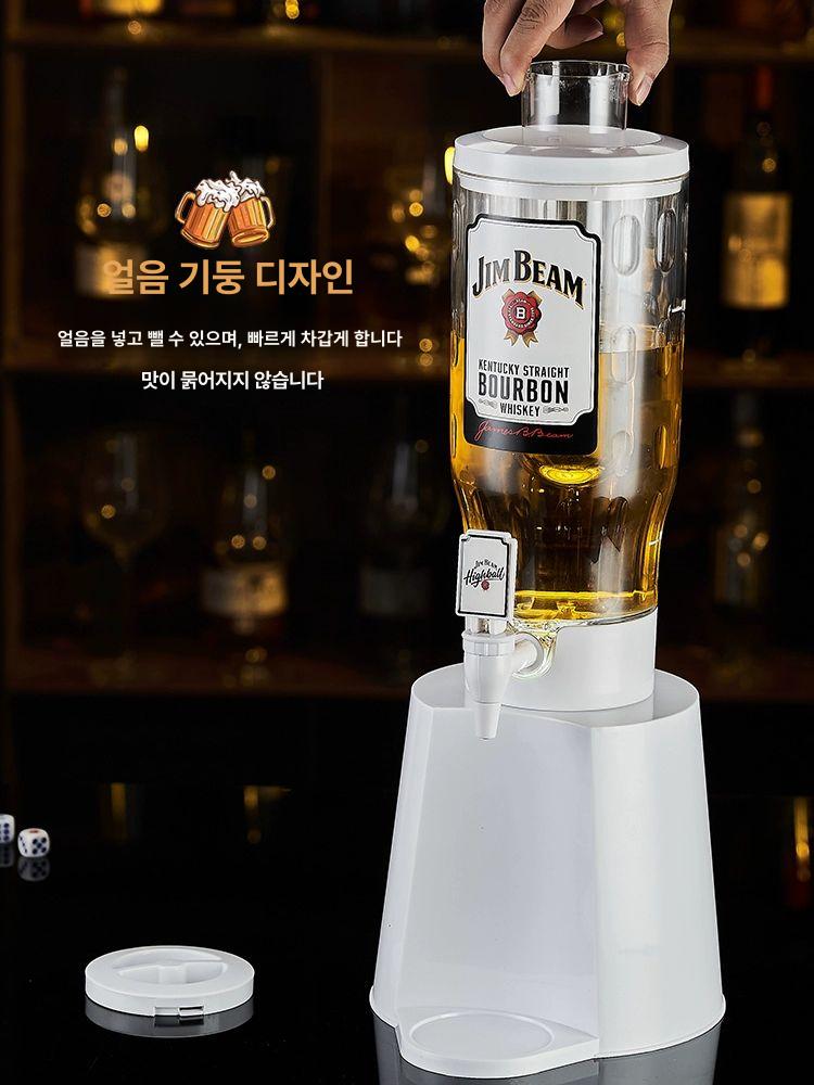 술타워 디스펜서 영업용 혼술 메이트 발광 카페 술 쏘맥 하이볼 술집 제조기 로고 쏘맥타워 - 상세 이미지 4