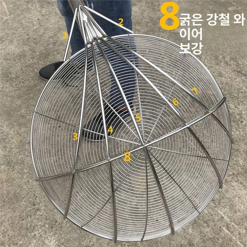 뜰채 대형 낚시 뜰채망 용품 스텐 도구 거름채 거름망 그물망 바다 건지기 양식장 선상 - 상세 이미지 2