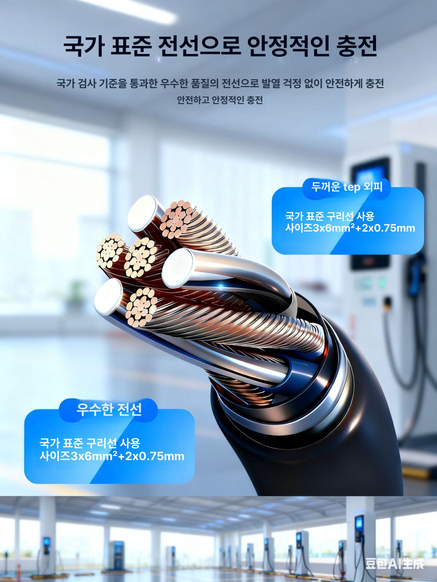 전기차 연장선 케이블 젠더 어댑터 커넥터 비상용 확장 연결 플러그 휴대용 자동차 - 상세 이미지 4