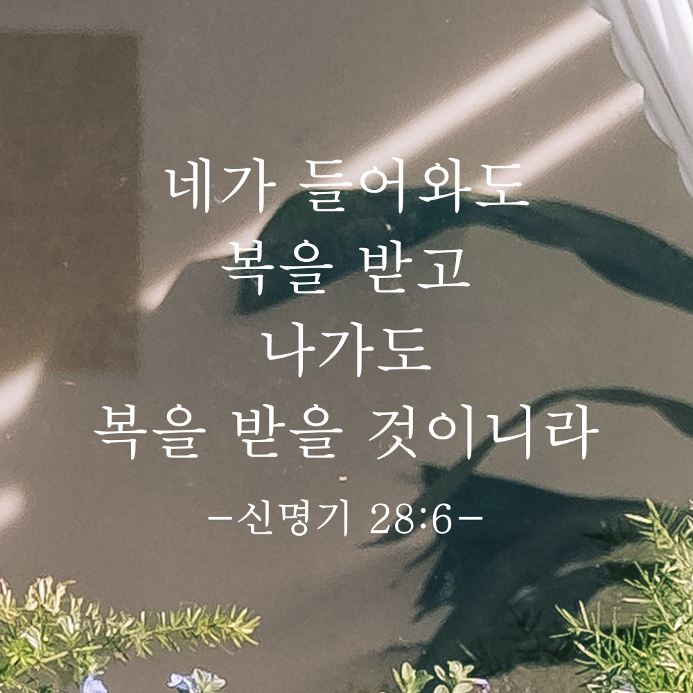 성경말씀 스티커 신명기 28장 6절 클래식명조 현관문 출입구 문 검정S 27x20.5cm - 상세 이미지 2