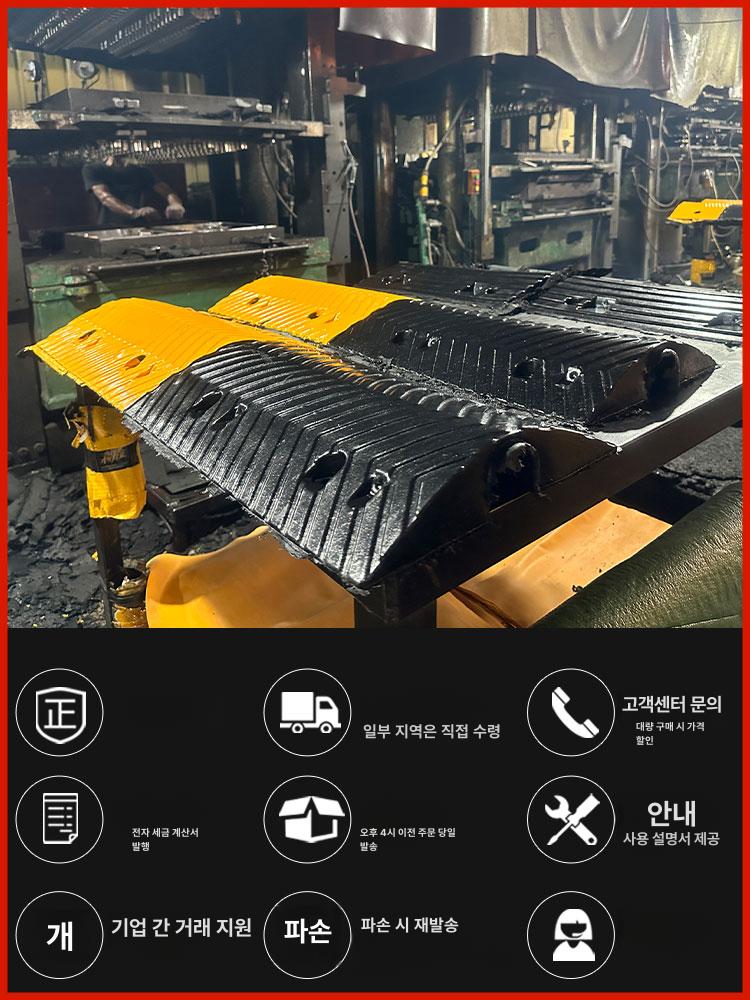 PVC 전선관 보호 케이블 덕트 실내 배선 정리용 플라스틱 고무 차량용 방지턱 안전 커버 범용 소형 이미지 6