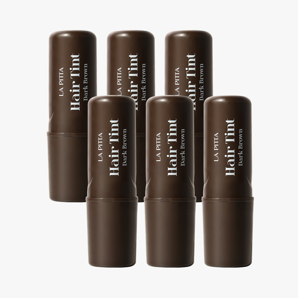 라피타 5초 새치커버 타투 헤어 틴트 스틱, NO 염색약 10ml, 다크 브라운, 6개 - 상품 이미지