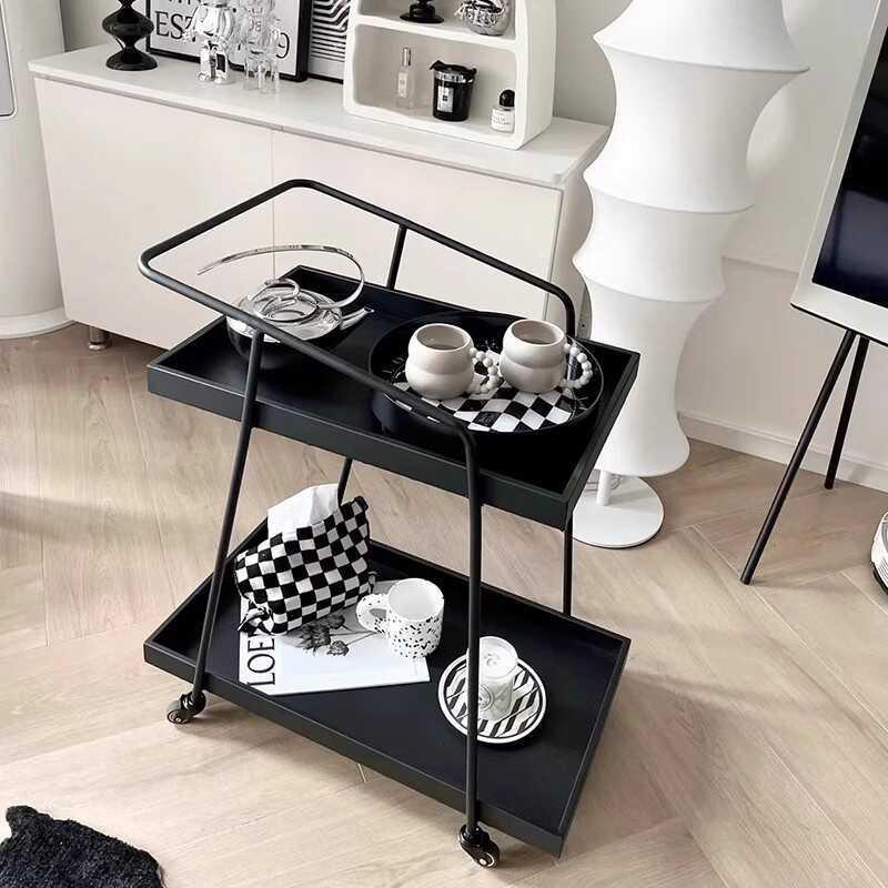 이동식 웨건 카트 북유럽 왜건카트 원목수입가구 호텔 다용도 테이블 이동식카트 와인 - 상세 이미지 5