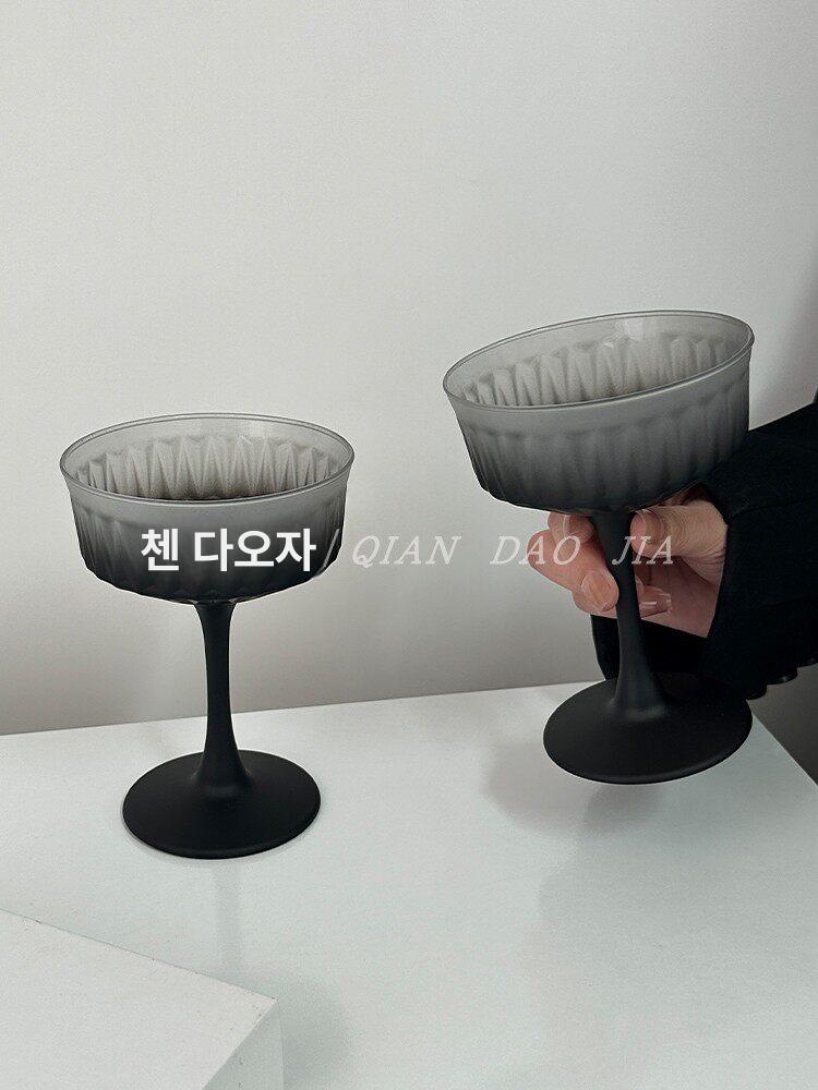 샴페인잔 칵테일 위스키 유럽 그라데이션 카페 감성 와인잔 칵테일잔 세트 플라스틱 마티니 - 상세 이미지 5