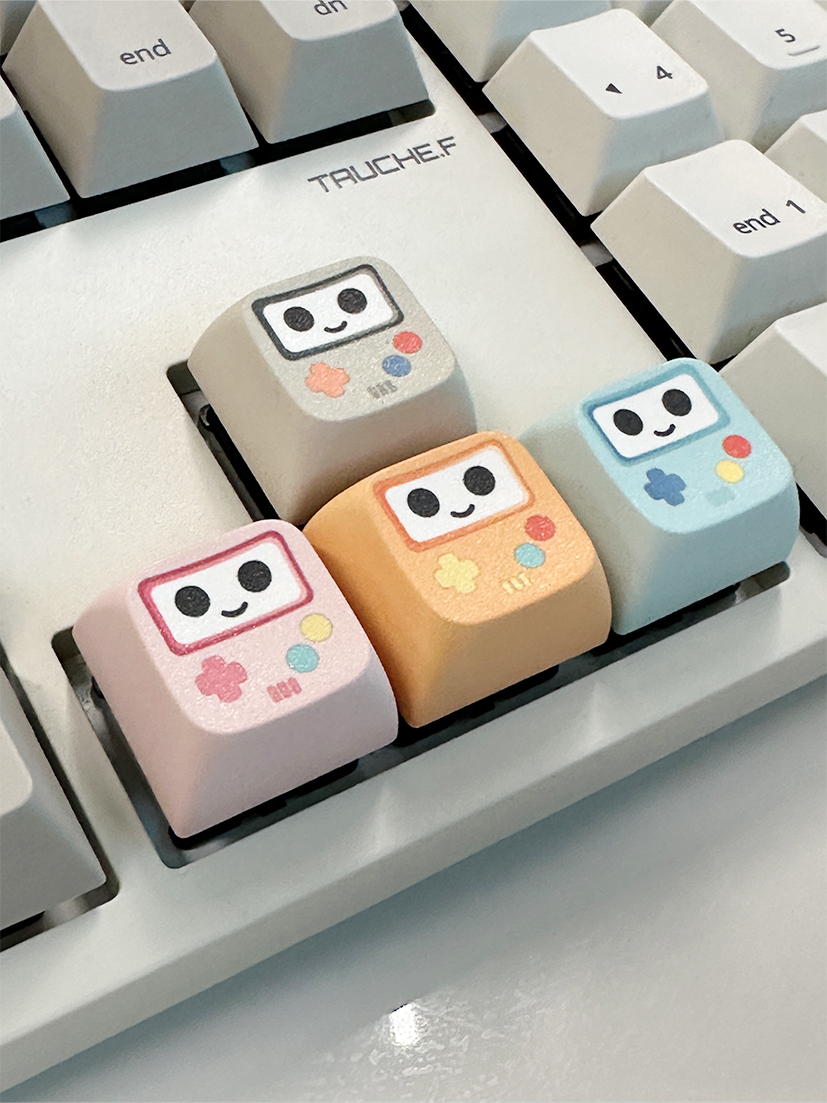 키티로보 ESC 포인트키캡 귀여운 레트로 게임기 키보드 스위치 키캡 XDA BJO - 상품 이미지