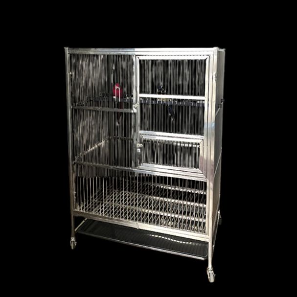 앵무새 새장 대형 스테인리스 이동식 스틸 새둥지 집 조류 스텐새장 모란 횟대 날림장 새집 - 상품 이미지