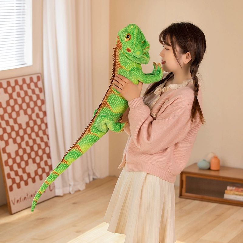 도마뱀인형 파충류 봉제 선물 이구아나 장난감 인형 쿠션 애착 리얼 대형 - 상세 이미지 4