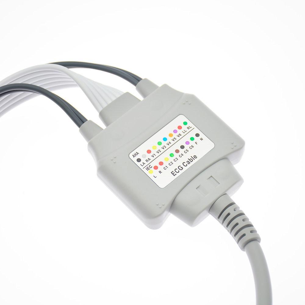 리드 클립 기계 악어 집게 측정기 디지털 플래그 라인 멀티미터 테스트 유도선 ecg - 상품 이미지