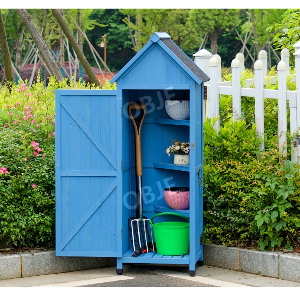 야외창고 간이 조립식 농기구 방수 방부 수납장 미니 보관함 창고 이미지 7