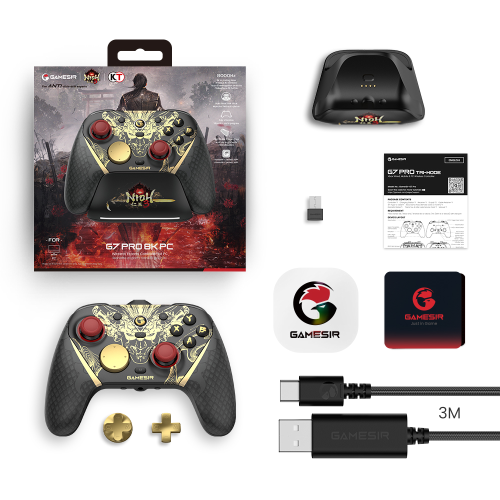 [국내정발] GameSir 게임서 G7 Pro 8K Nioh 3 Edition 에디션 FPS 유무선 게임패드 Xbox PC 이미지 8
