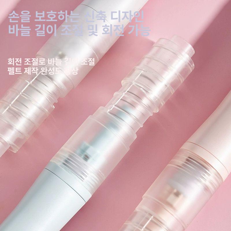 전동 니들펠트 양모 키트 광택 펀처 기계 패드 범용 공예 강아지 니들링 울 전기 도구 - 상세 이미지 3