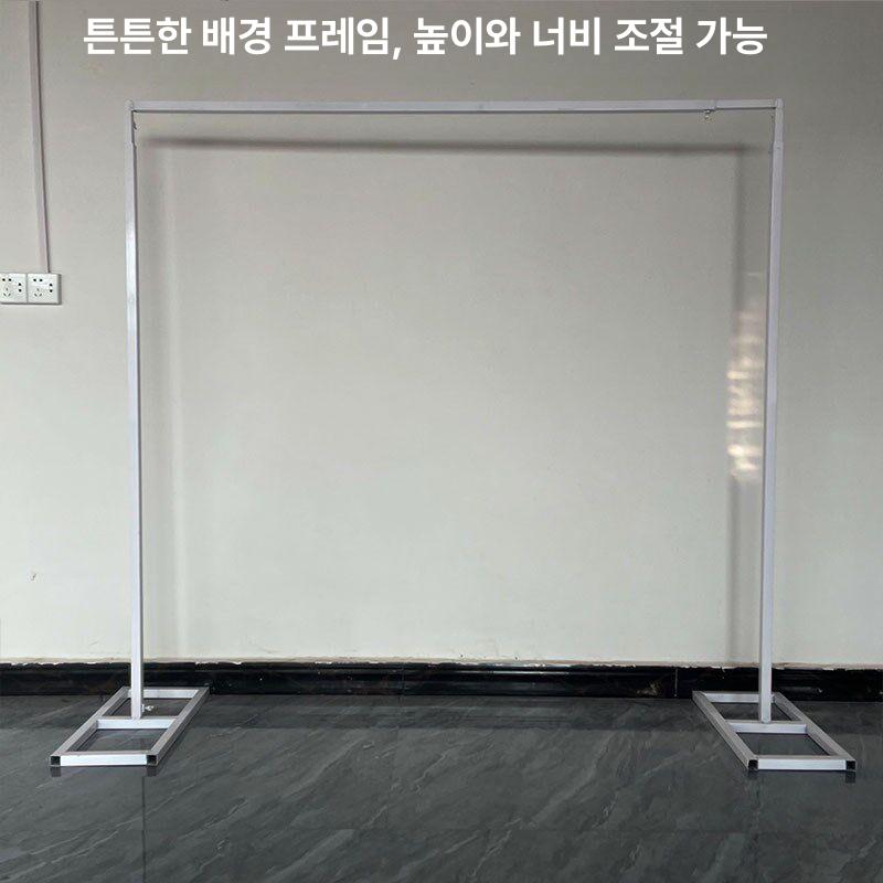 웨딩 아치 사각 파티룸 꽃 인테리어 가든 프레임 지지대 꽃걸이 결혼식 포토존 - 상세 이미지 3