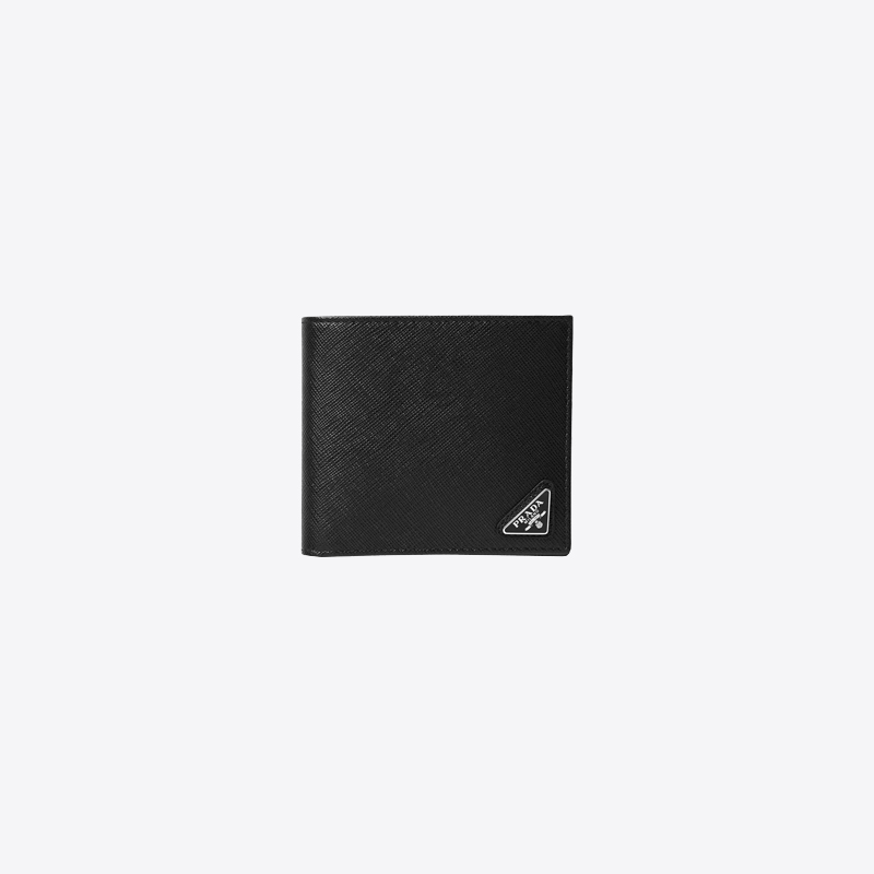 프라다 삼각로고 사피아노 레더 반지갑 블랙 2MO513 QHH F0002 - 상품 이미지