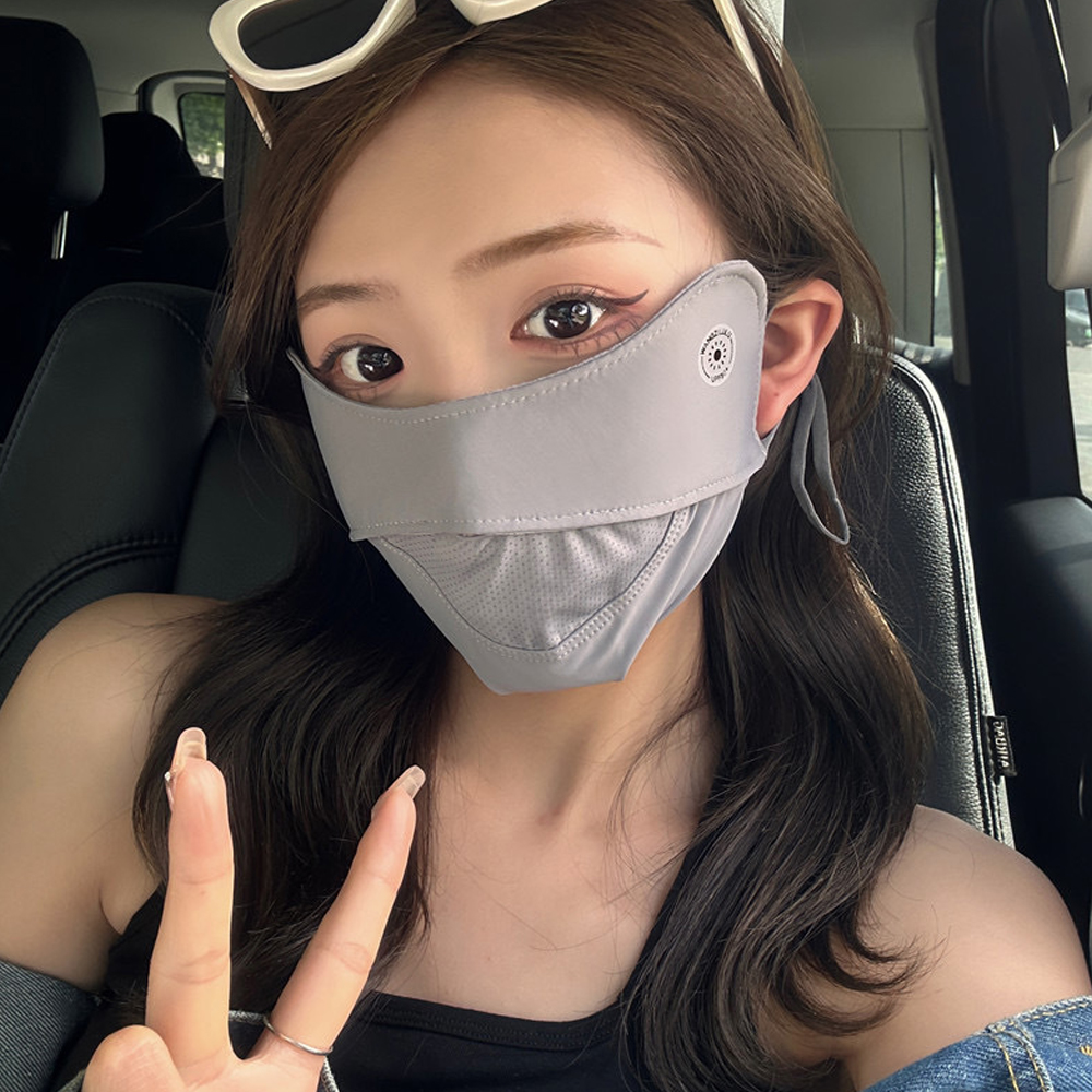 통기성 UV차단 아이스 페이스 마스크 등산 골프 쿨 자전거 마스크 - 상품 이미지