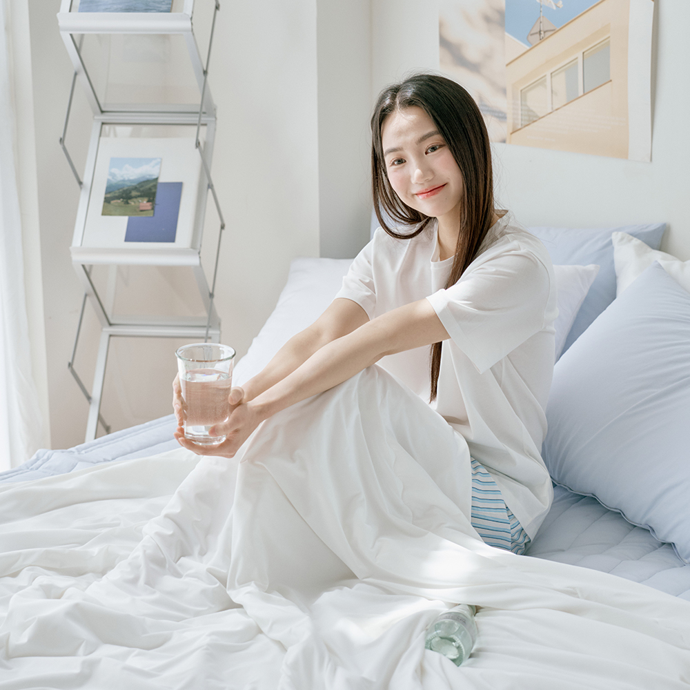 히말라야 쿨링 냉감이불 부드러운 시원한 실키스노우 여름 차렵이불 SS 150x200cm