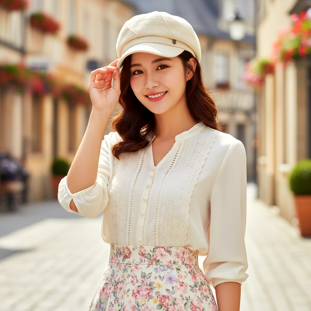 레이온 여름 뉴스보이캡 헌팅캡 남자 여자 시원한 빵모자 팔각모 캐스켓 - 상품 이미지