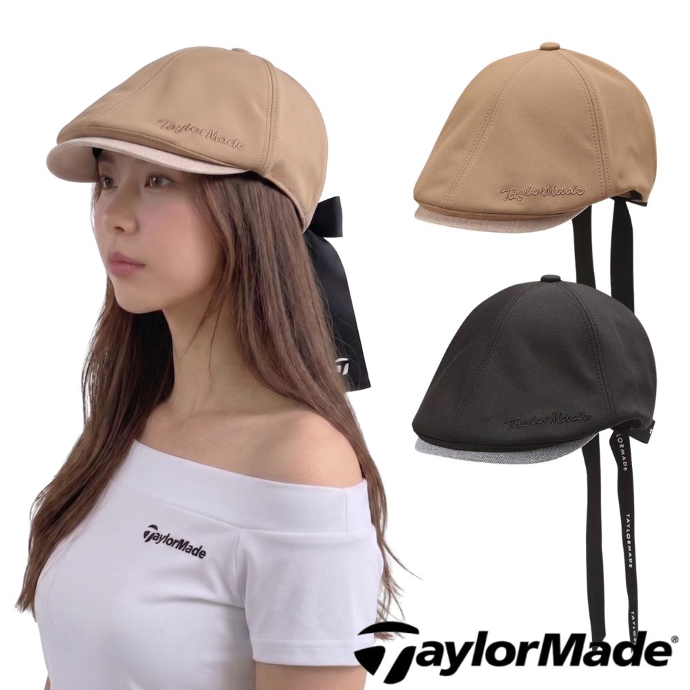 테일러메이드 여성 골프모자 리본 베레모 패션 M6627 - 상품 이미지