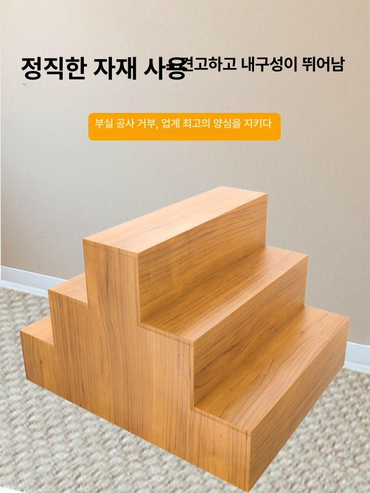 계단식진열대 원목 4단 매장용 베이커리 인테리어 거치대 매대 나무 정리대 진열대 전시대 - 상세 이미지 4