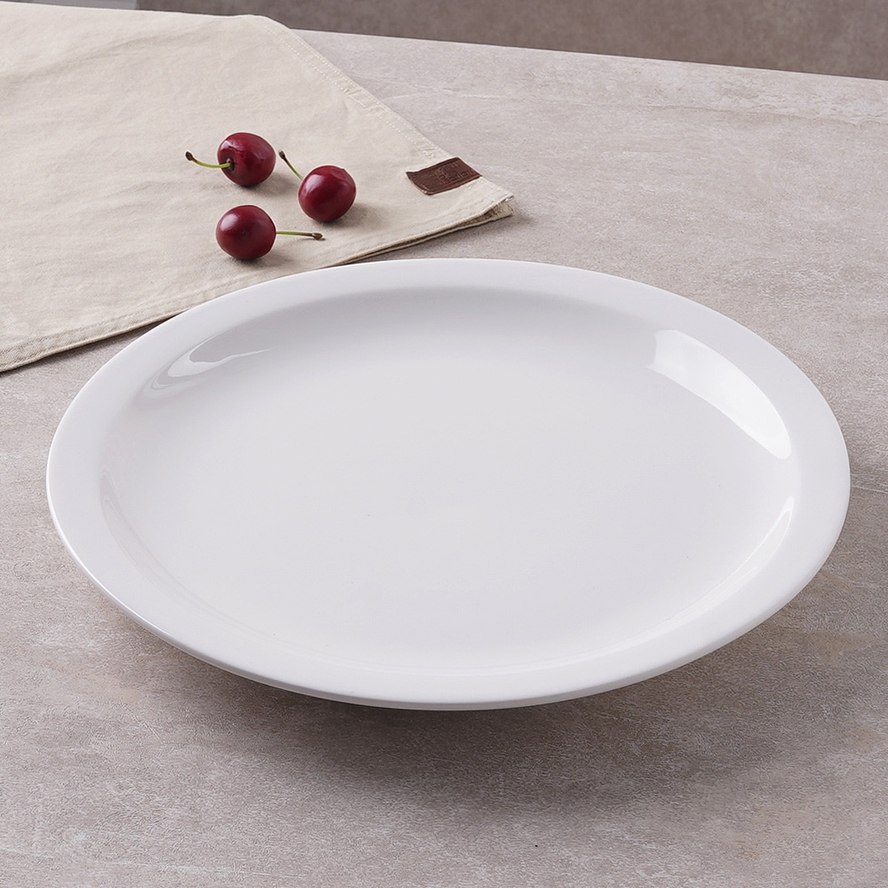도리스 접시 타원 오벌 파스타 스테이크 카페 디저트 플레이트 28.5cm, 원형 - 상세 이미지 5