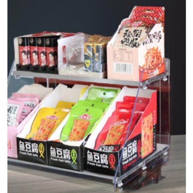 약국 매대 마트 가판대 슬림 간식 투명 진열장 수납장 과자 카운터 슈퍼 - 상세 이미지 2
