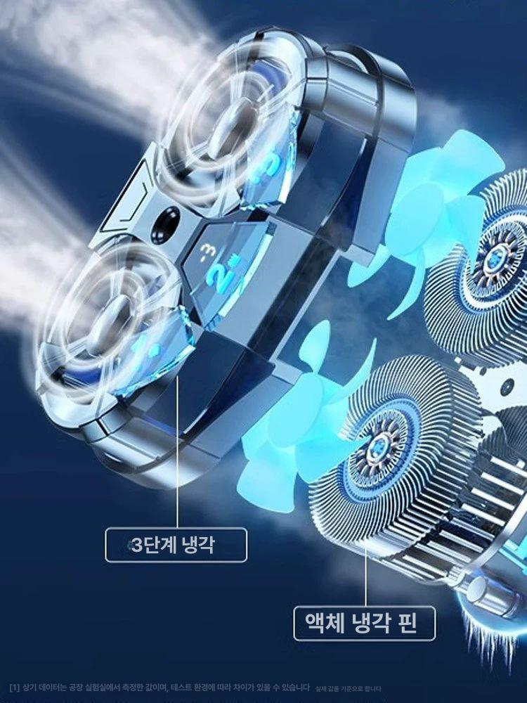 스마트폰쿨러 스마트폰 쿨러 쿨링팬 냉각 거치대 게임용 케이스 쿨링 - 상세 이미지 3