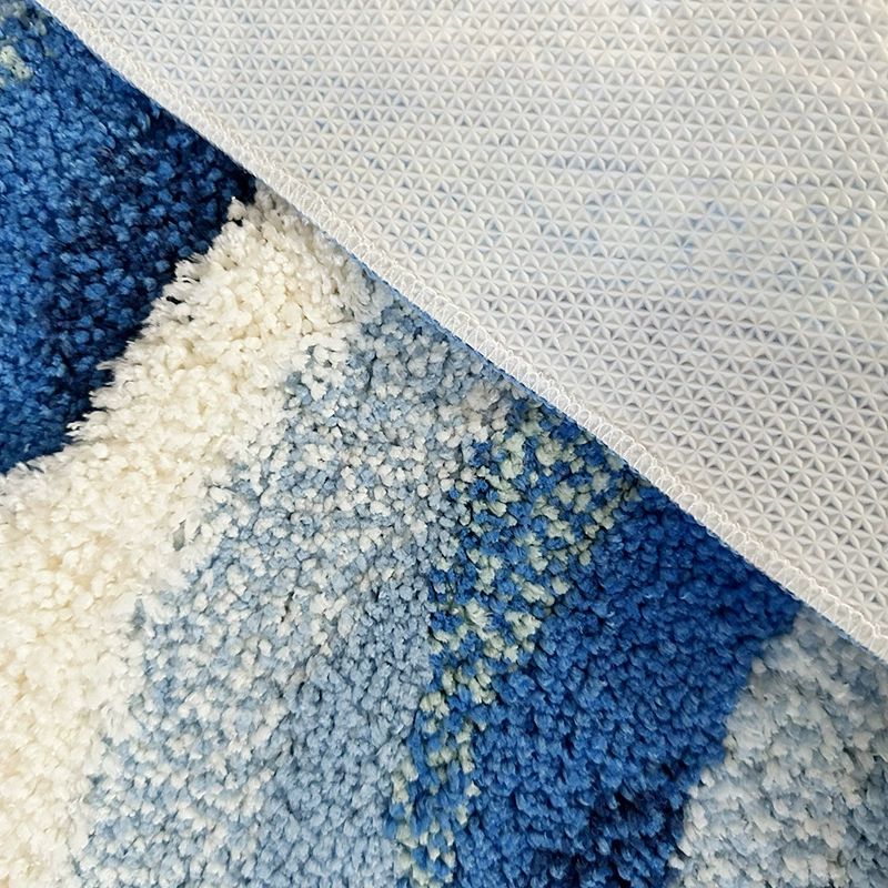 파도 러그 카페트 북유럽 매트 침실 바다 조개 주방 폭신 사계절 물결 비블루 블루오션 - 상세 이미지 5