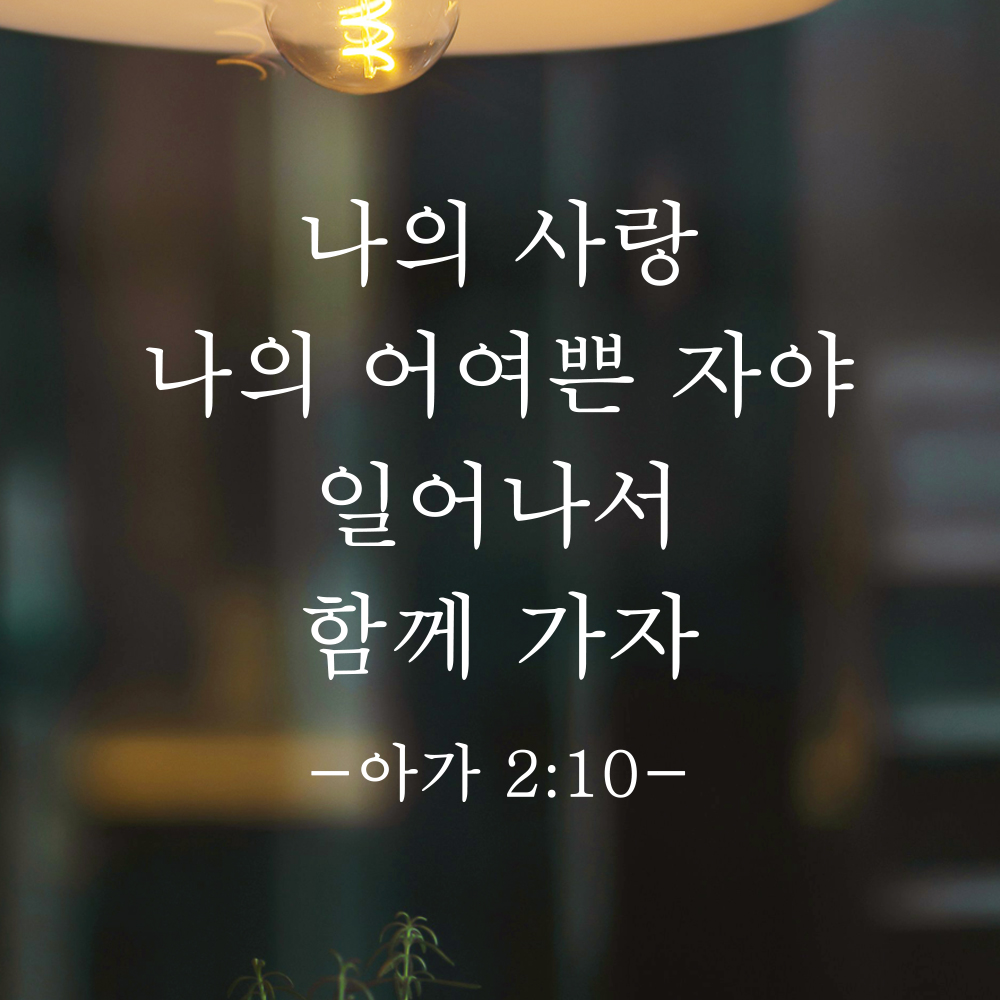 성경말씀 스티커 아가서 2장 10절 교회 현관문 꾸미기 클래식명조 검정S 24x20.5cm - 상세 이미지 2