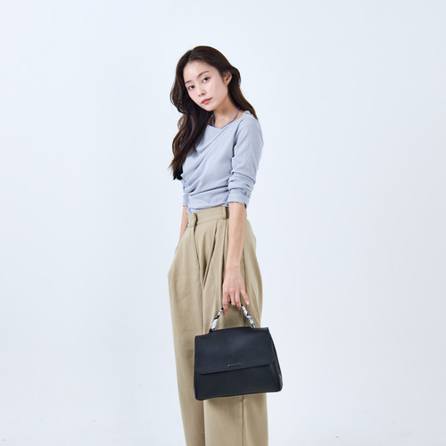 프리미엄 천연 소가죽 3way 데일리 소프트 싱글 플랩백 - 상세 이미지 2