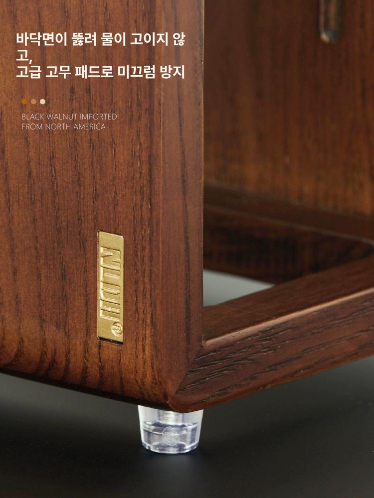 원목 칼꽂이 백합나무 마그네틱 보관 보관함 나무색 블랙호두나무 거치대 나이프 칼거치대 칼 - 상세 이미지 4