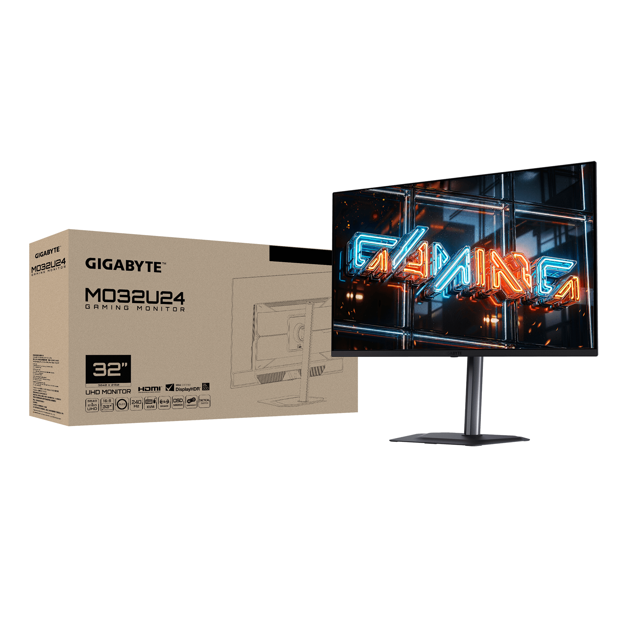기가바이트 MO32U24 탠덤 QD-OLED 4K UHD 240Hz 게이밍 모니터 81cm 이미지 7