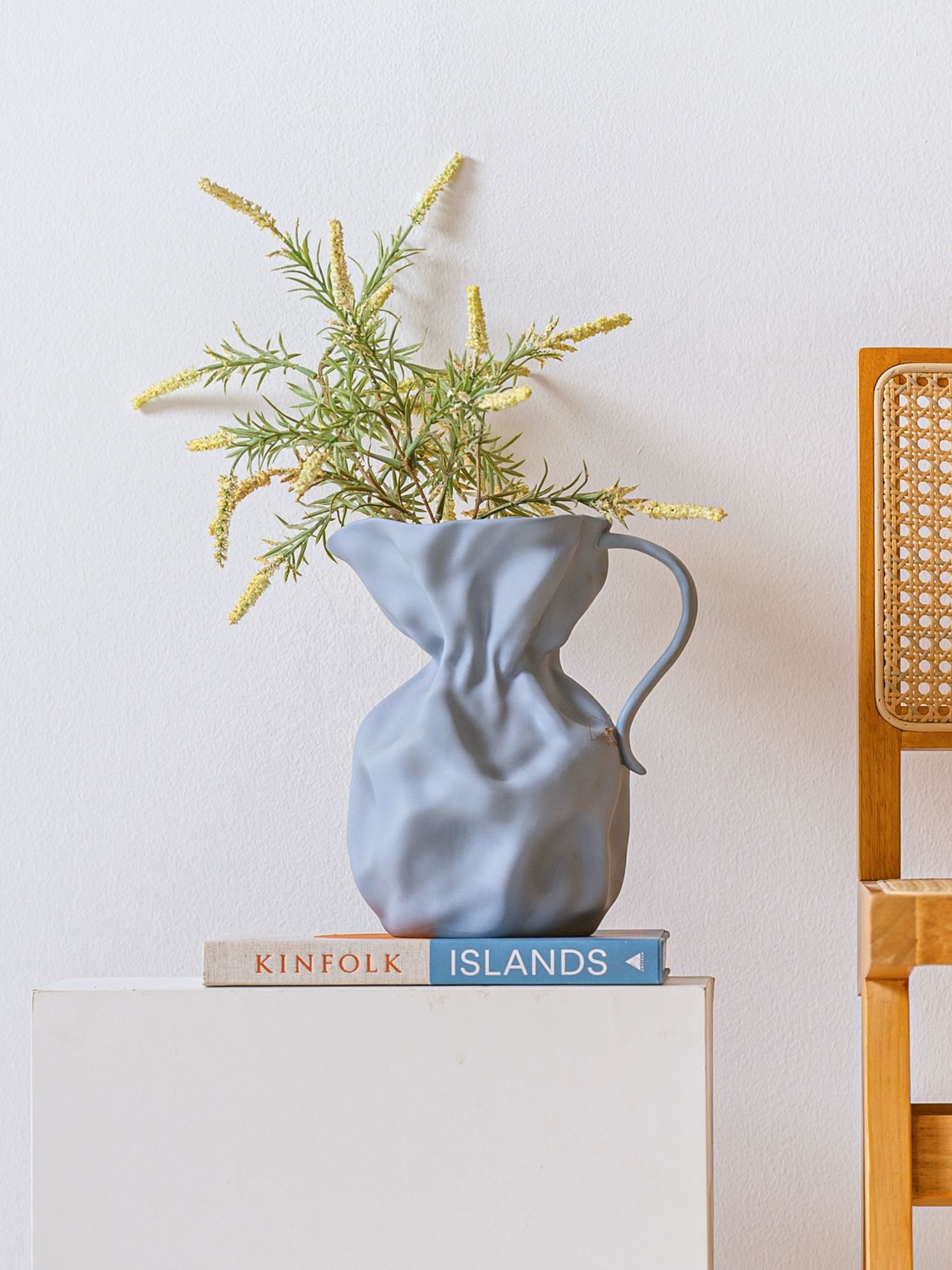 오브제 인테리어 화병 대용량 뷔페 샌드 달항아리 저그 꽃꽂이 소품 유리 한송이 백자 풍수 - 상세 이미지 5