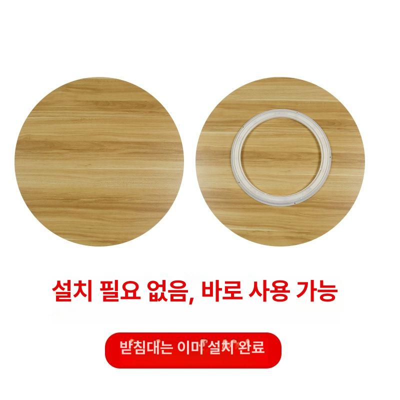 회전식탁 원형 중식당 원목 둥근 테이블 고급스러운 턴테이블 대형 식탁 카페 주방 연회장 - 상세 이미지 5