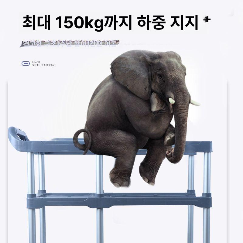 서빙카트 퇴식카트 트롤리 이동식 호텔 수거 소형 웨건 주방 손수레 원형 업소용 퇴식 - 상세 이미지 5