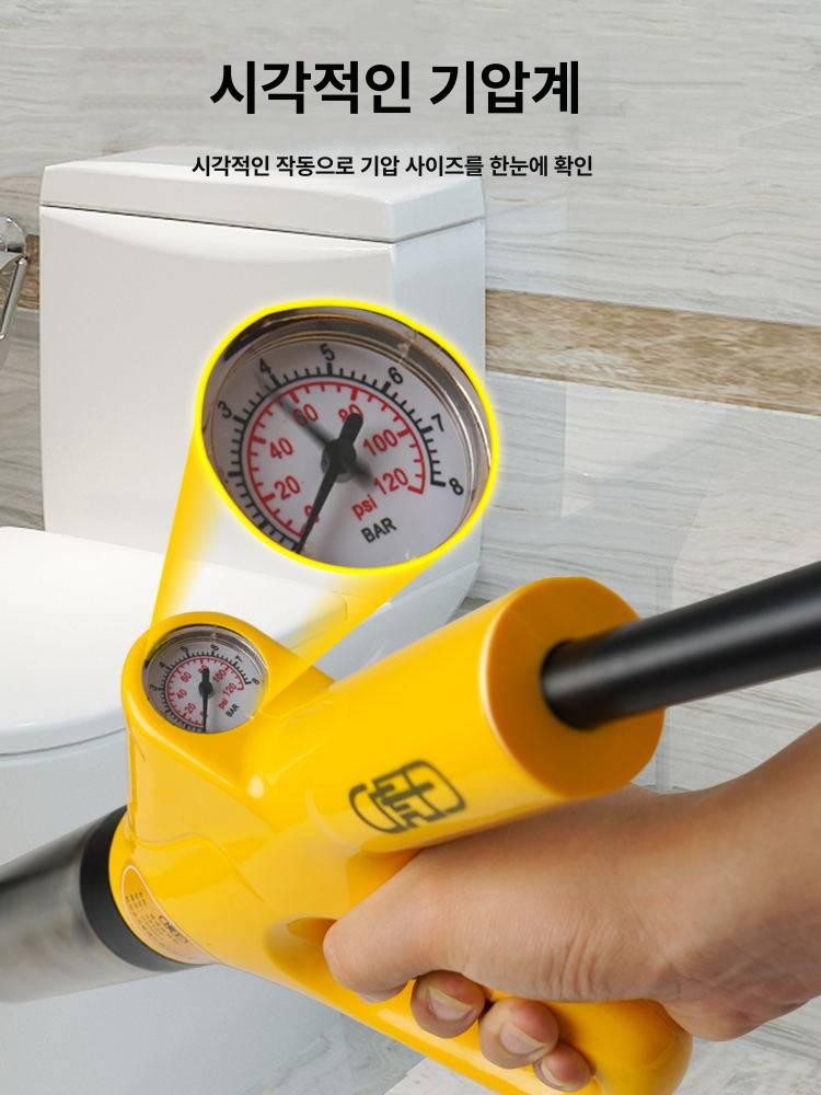 전동뚫어뻥 에어뻥 파이프 고압 플런저 ar50 드레인 배관 변기 부품 블래스터 뚜러뻥 - 상세 이미지 2