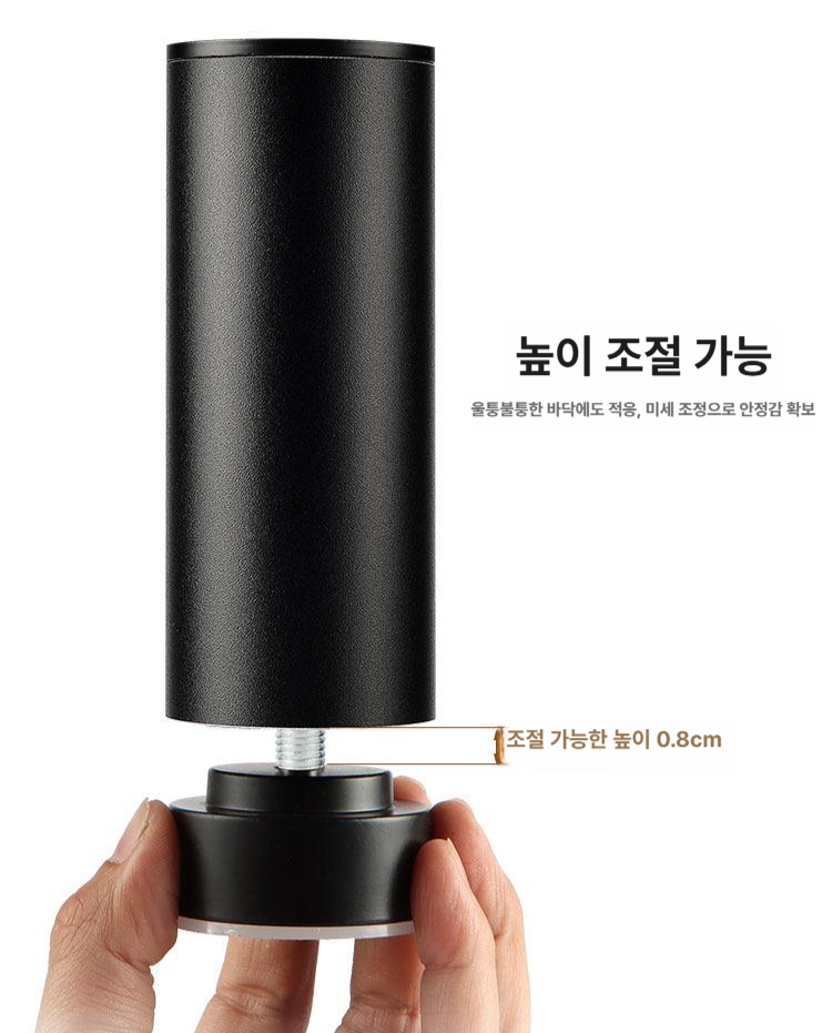 가구받침 조절식 스탠드 받침대 부품 다리 베이스 투명 브라켓 방지 발판 천장 가구 테이블 - 상세 이미지 2