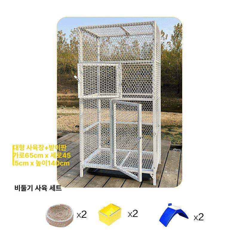 닭장 케이지 이동식 가정용 조립식 울타리 메추리 사육 조류 닭집 양계장 사육장 닭 소형 - 상세 이미지 5