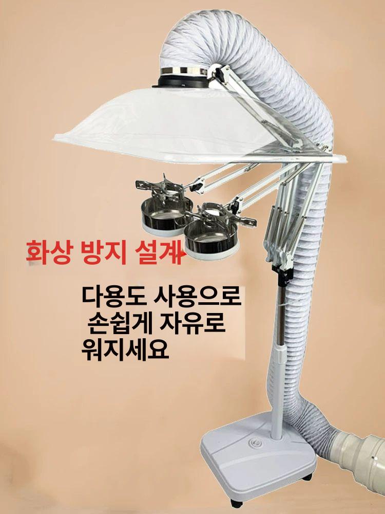 자바라 실내 환풍기 흡입기 배출 이동식 후드 무소음 연기 뜸 업소용 팬 제연기 환기구 - 상세 이미지 4