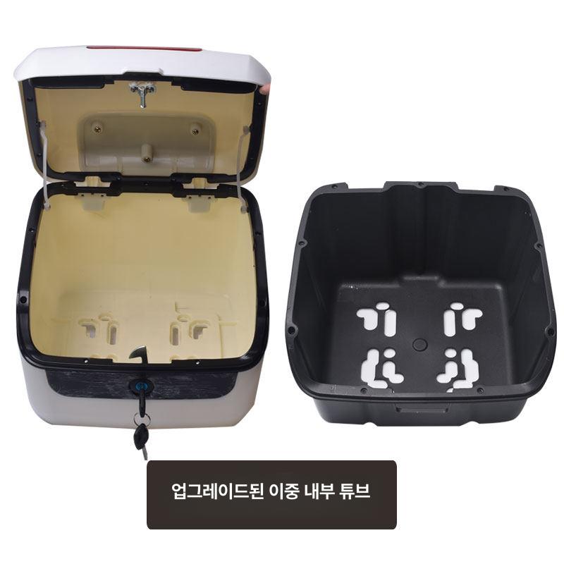 전기자전거 테일박스 짐받이 하드케이스 흡수 방수 배달가방 전기 바닥판 수납함 음식 - 상세 이미지 4
