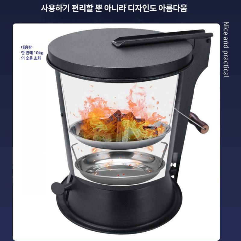 숯불소화기 숯끄는 소화통 고깃집 화로구이 연소통 숯불끄는기계 가게 보관 숯통 펜션 캠핑 - 상세 이미지 3
