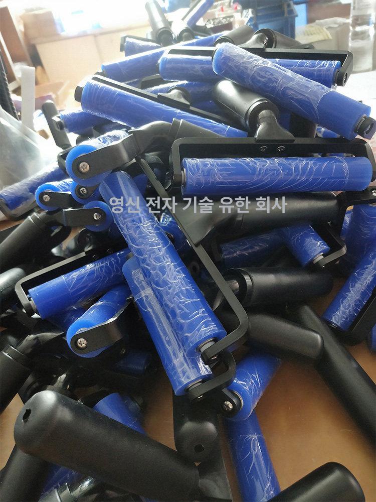 실리콘롤러 이물질 제거 정전기방지 티슈펜 롤러 이물질제거 먼지 납작자루 고무롤러 크린 - 상세 이미지 3