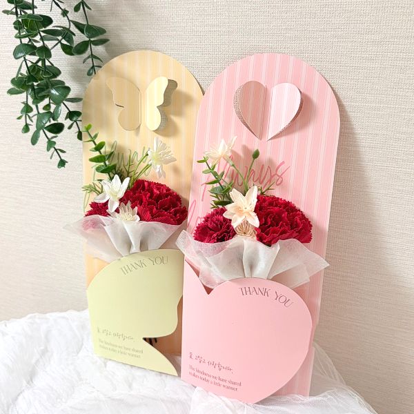 어버이날 카네이션 비누꽃 메시지 카드 스승의날 감사 선물 세트 핸드메이드 감성 편지 꽃