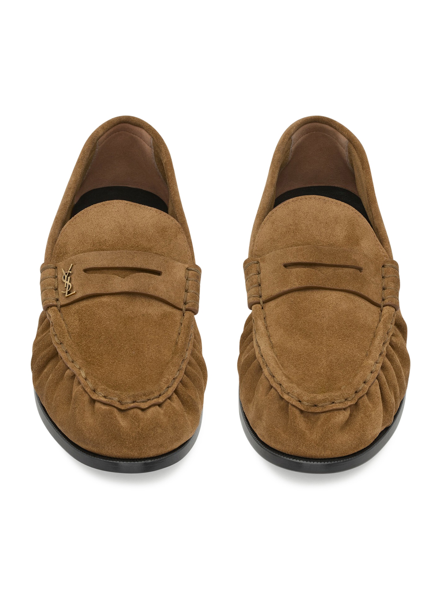 생로랑 남성 로퍼 SS26 8168122W5AC9808 CUIR - 상세 이미지 3
