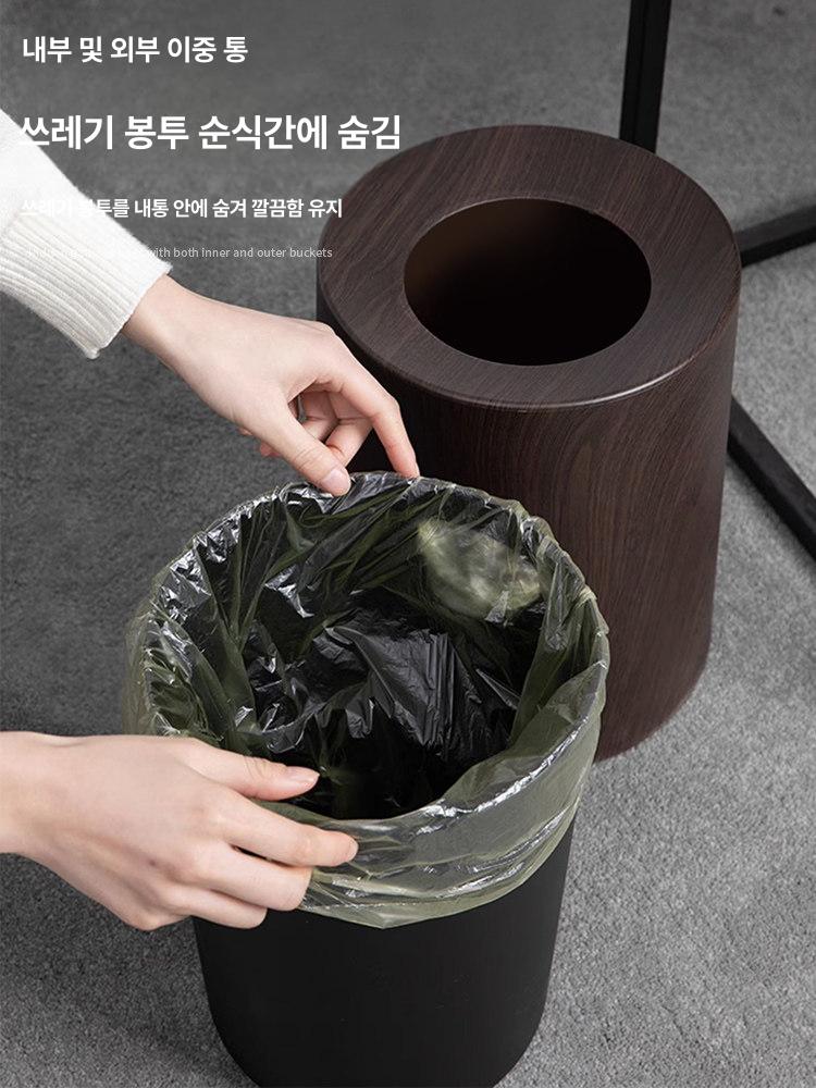 원형 휴지통 빈티지 대형 야외 철제 소화전 드럼통 대용량 철쓰레기통 사무실 업소용 라운드 - 상세 이미지 2