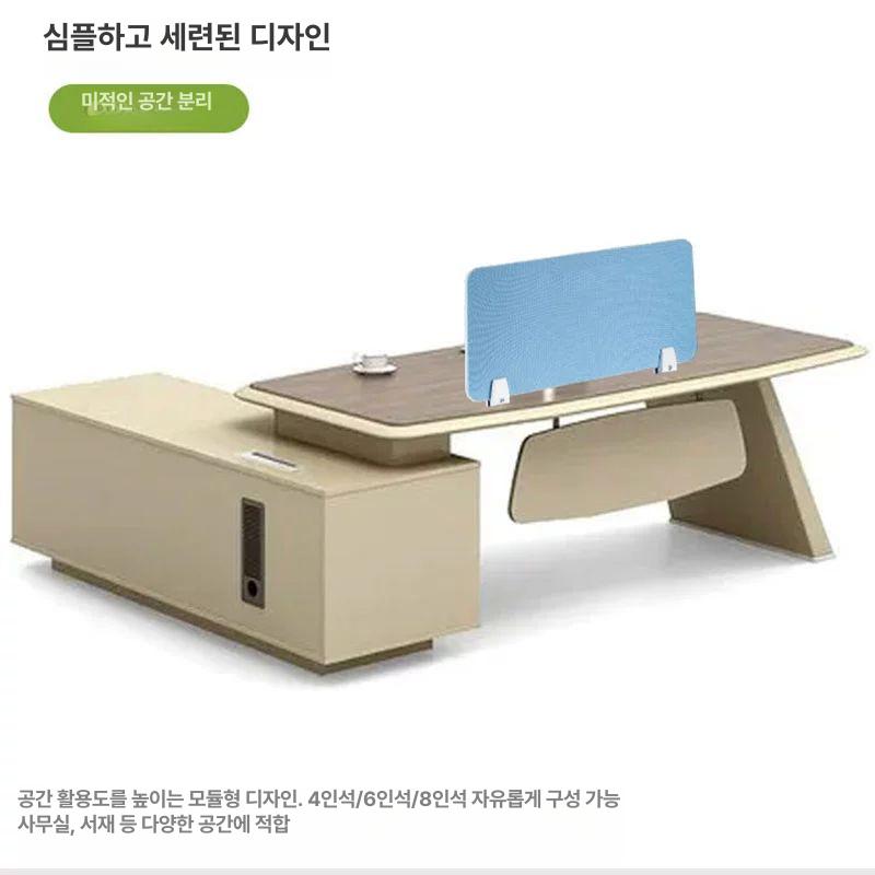 책상위파티션 가림막 블 사무실 보드 가능 스크린 막이 이동식 간이 과일그린 위 테이블 - 상세 이미지 5