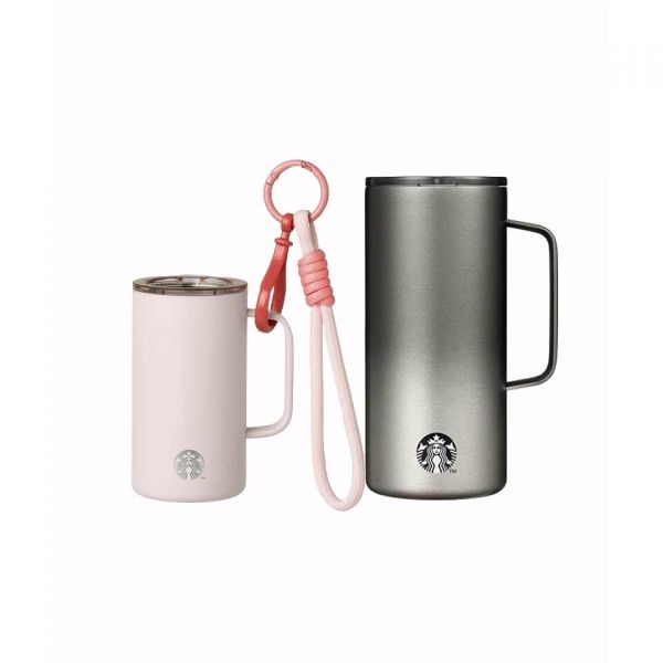 STARBUCKS 스타벅스 탱크 듀오 핑크 미니 & 블랙 503ml : 앱짱마켓